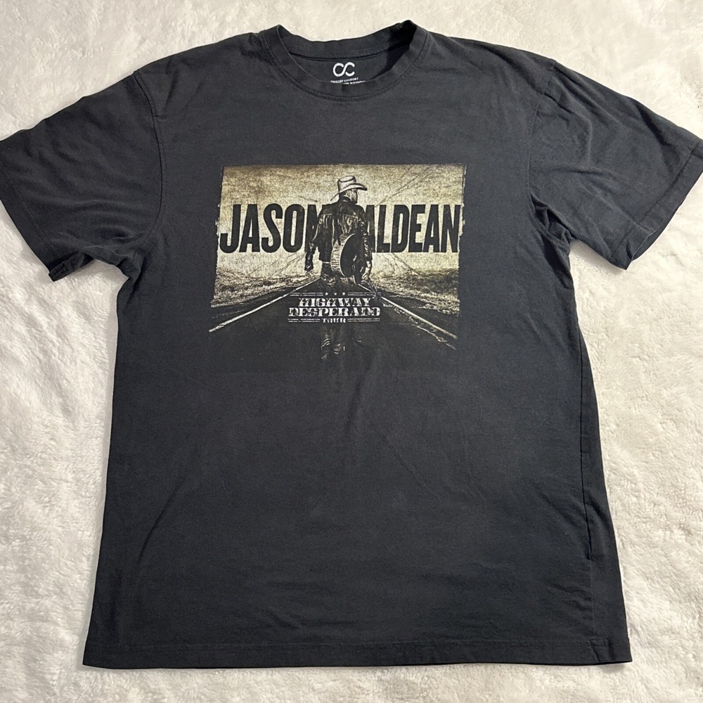 Jason Aldean Highway Desperado Tour Womans L  T Shirt‎